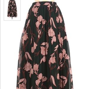 A new day, floral pleated skirt, M, Never worn